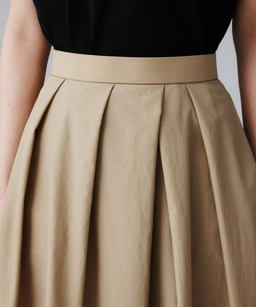UNTITLED / アンタイトル ロング・マキシ丈スカート | 【はっ水/ナイロン/後ろウエストゴム】タスランフレアスカート | 詳細13