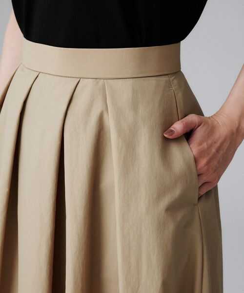 UNTITLED / アンタイトル ロング・マキシ丈スカート | 【はっ水/ナイロン/後ろウエストゴム】タスランフレアスカート | 詳細15