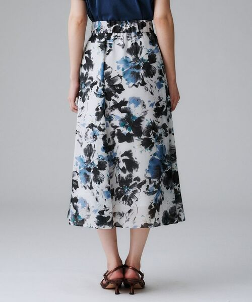 UNTITLED / アンタイトル ロング・マキシ丈スカート | 【シアー/後ろウエストゴム/花柄】ペイントフラワースカート | 詳細12