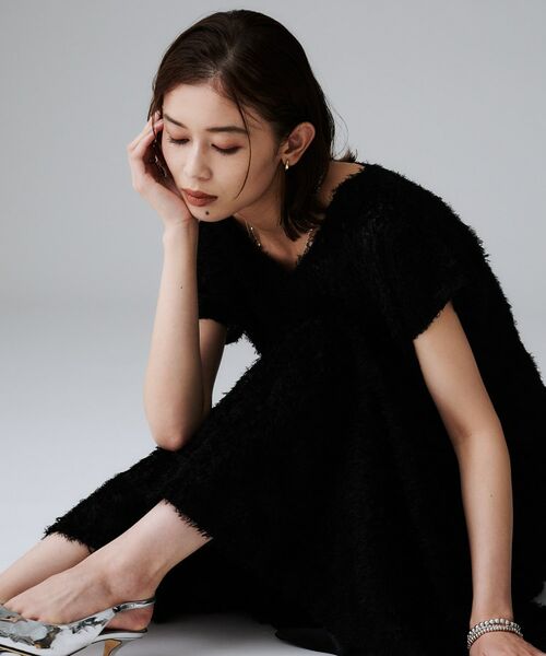 UNTITLED / アンタイトル ロング・マキシ丈スカート | 【セットアップ可/後ろウエストゴム】フェザーマーメイドスカート | 詳細10