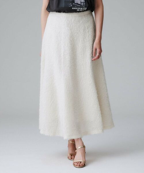 UNTITLED / アンタイトル ロング・マキシ丈スカート | 【セットアップ可/後ろウエストゴム】フェザーマーメイドスカート | 詳細2