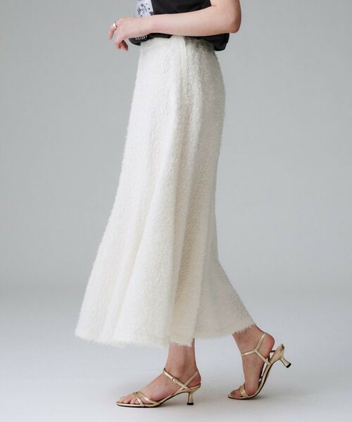 UNTITLED / アンタイトル ロング・マキシ丈スカート | 【セットアップ可/後ろウエストゴム】フェザーマーメイドスカート | 詳細3