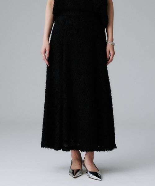 UNTITLED / アンタイトル ロング・マキシ丈スカート | 【セットアップ可/後ろウエストゴム】フェザーマーメイドスカート | 詳細9