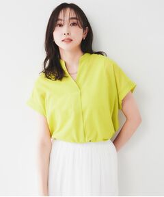 UNTITLED / アンタイトル シャツ・ブラウス | 【洗える/スキッパー】フレンチスリーブシアーブラウス