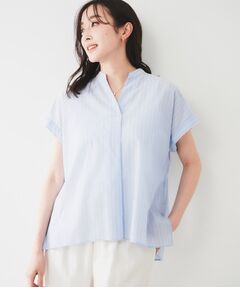 UNTITLED / アンタイトル シャツ・ブラウス | 【洗える/スキッパー】フレンチスリーブシアーブラウス