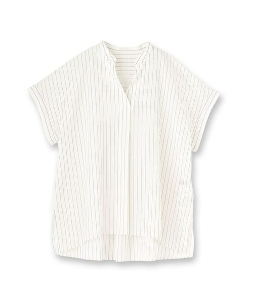 UNTITLED / アンタイトル シャツ・ブラウス | 【洗える/スキッパー】フレンチスリーブシアーブラウス | 詳細1