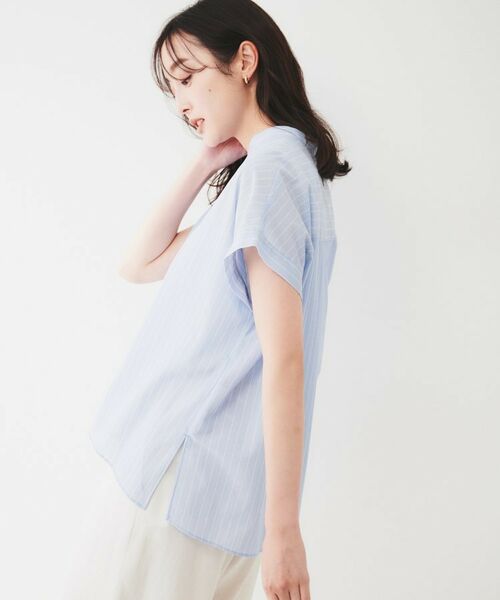 UNTITLED / アンタイトル シャツ・ブラウス | 【洗える/スキッパー】フレンチスリーブシアーブラウス | 詳細15