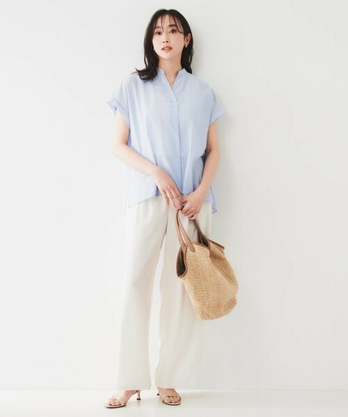 UNTITLED / アンタイトル シャツ・ブラウス | 【洗える/スキッパー】フレンチスリーブシアーブラウス | 詳細16