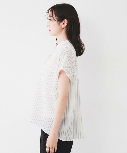 UNTITLED / アンタイトル シャツ・ブラウス | 【洗える/スキッパー】フレンチスリーブシアーブラウス | 詳細19