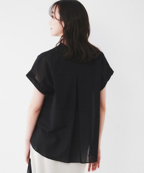 UNTITLED / アンタイトル シャツ・ブラウス | 【洗える/スキッパー】フレンチスリーブシアーブラウス | 詳細3