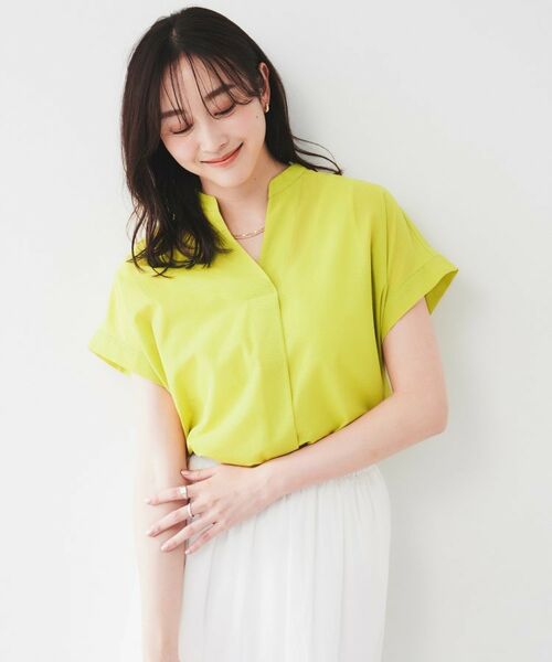 UNTITLED / アンタイトル シャツ・ブラウス | 【洗える/スキッパー】フレンチスリーブシアーブラウス | 詳細6