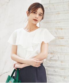 UNTITLED / アンタイトル シャツ・ブラウス | 【きれいめ/洗える/フリル】ラッフルシアーブラウス