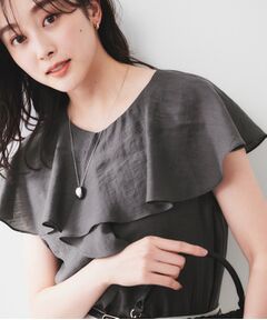 UNTITLED / アンタイトル シャツ・ブラウス | 【きれいめ/洗える/フリル】ラッフルシアーブラウス