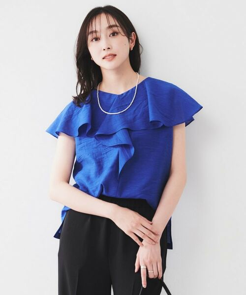 UNTITLED / アンタイトル シャツ・ブラウス | 【きれいめ/洗える/フリル】ラッフルシアーブラウス | 詳細15