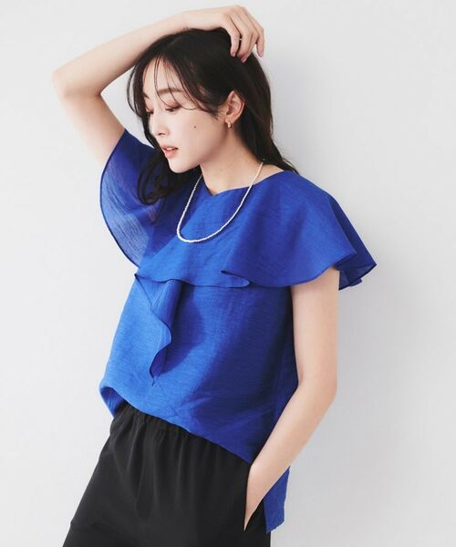 UNTITLED / アンタイトル シャツ・ブラウス | 【きれいめ/洗える/フリル】ラッフルシアーブラウス | 詳細16