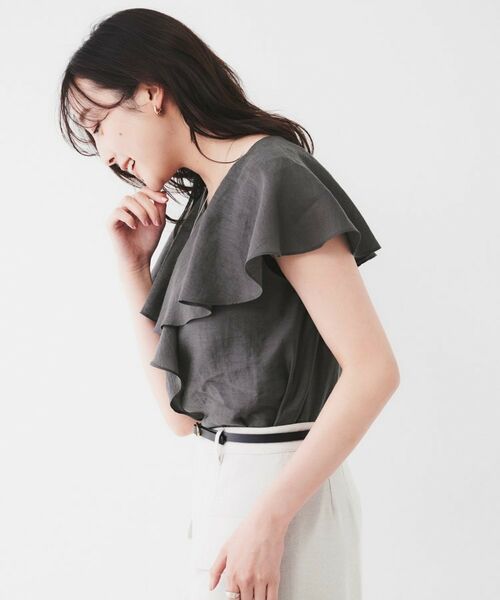 UNTITLED / アンタイトル シャツ・ブラウス | 【きれいめ/洗える/フリル】ラッフルシアーブラウス | 詳細8