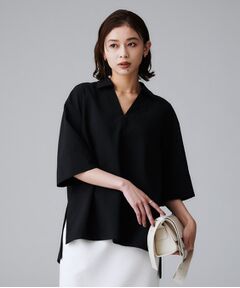 UNTITLED / アンタイトル シャツ・ブラウス | 【UVカット/接触冷感/吸水速乾/ゆったり】V開きネックシャツ