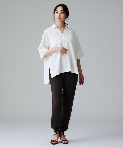 UNTITLED / アンタイトル シャツ・ブラウス | 【UVカット/接触冷感/吸水速乾/ゆったり】V開きネックシャツ | 詳細4