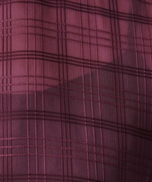 UNTITLED / アンタイトル シャツ・ブラウス | 【シアー】チェックスタンドネックブラウス | 詳細14