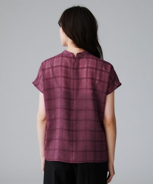 UNTITLED / アンタイトル シャツ・ブラウス | 【シアー】チェックスタンドネックブラウス | 詳細17