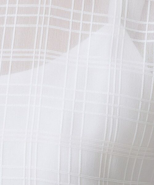UNTITLED / アンタイトル シャツ・ブラウス | 【シアー】チェックスタンドネックブラウス | 詳細5
