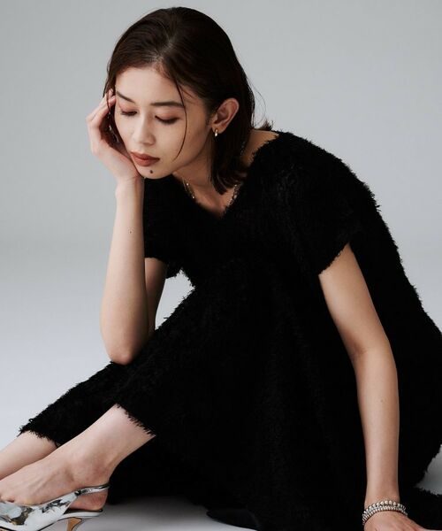 UNTITLED / アンタイトル シャツ・ブラウス | 【セットアップ可/トレンド】フェザーフレンチスリーブブラウス | 詳細10