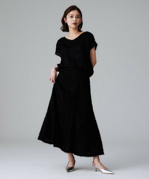 UNTITLED / アンタイトル シャツ・ブラウス | 【セットアップ可/トレンド】フェザーフレンチスリーブブラウス | 詳細11