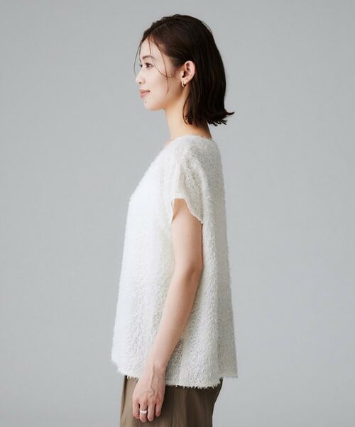 UNTITLED / アンタイトル シャツ・ブラウス | 【セットアップ可/トレンド】フェザーフレンチスリーブブラウス | 詳細14