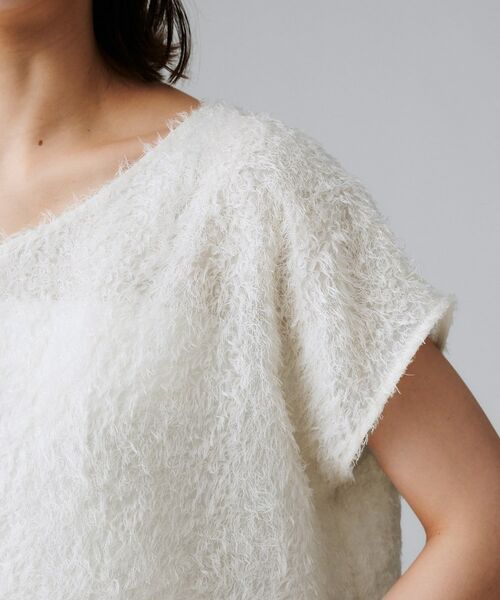 UNTITLED / アンタイトル シャツ・ブラウス | 【セットアップ可/トレンド】フェザーフレンチスリーブブラウス | 詳細17