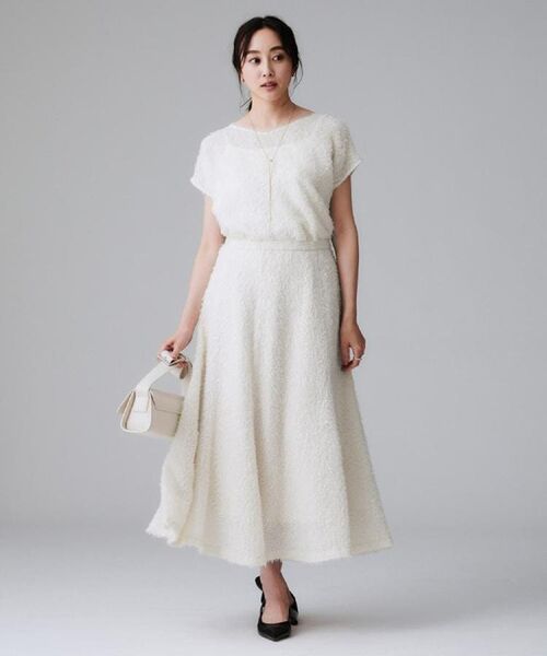 UNTITLED / アンタイトル シャツ・ブラウス | 【セットアップ可/トレンド】フェザーフレンチスリーブブラウス | 詳細5