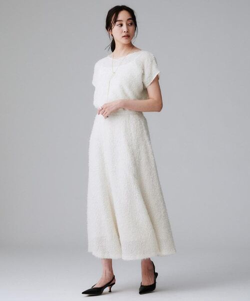 UNTITLED / アンタイトル シャツ・ブラウス | 【セットアップ可/トレンド】フェザーフレンチスリーブブラウス | 詳細6