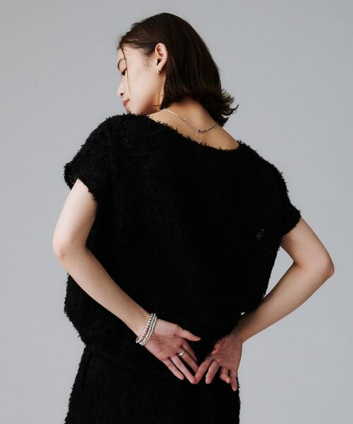 UNTITLED / アンタイトル シャツ・ブラウス | 【セットアップ可/トレンド】フェザーフレンチスリーブブラウス | 詳細9