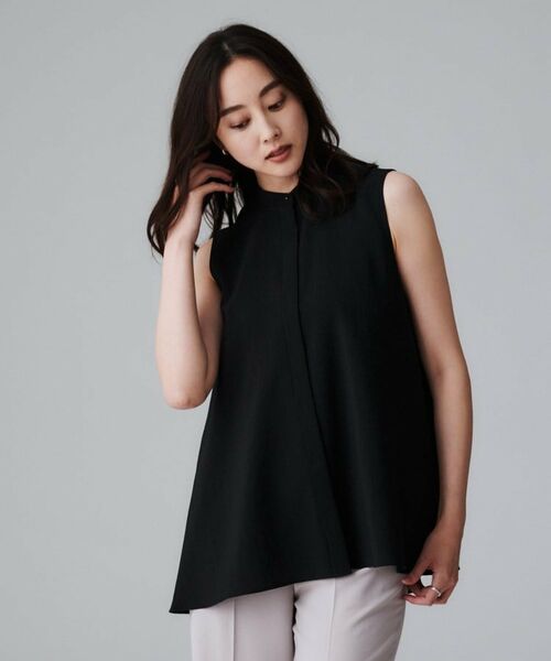 UNTITLED / アンタイトル シャツ・ブラウス | 【接触冷感/吸水速乾】フレアバックシャンブラウス(ブラック(019))
