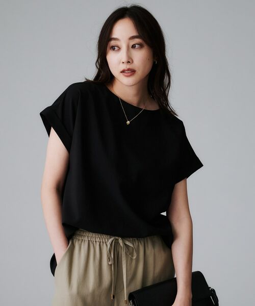 UNTITLED / アンタイトル シャツ・ブラウス | 【セットアップ可/はっ水/通勤】リラククール 半袖ブラウス | 詳細11