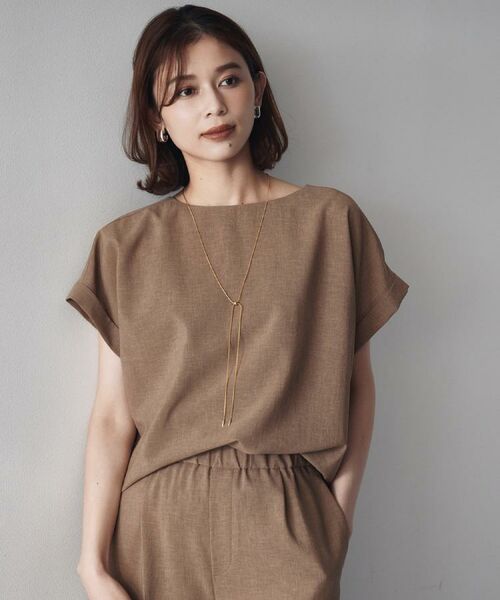 UNTITLED / アンタイトル シャツ・ブラウス | 【セットアップ可/はっ水/通勤】リラククール 半袖ブラウス | 詳細16