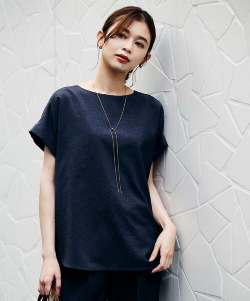 UNTITLED / アンタイトル シャツ・ブラウス | 【セットアップ可/はっ水/通勤】リラククール 半袖ブラウス | 詳細2