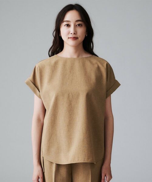 UNTITLED / アンタイトル シャツ・ブラウス | 【セットアップ可/はっ水/通勤】リラククール 半袖ブラウス | 詳細23