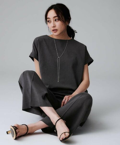 UNTITLED / アンタイトル シャツ・ブラウス | 【セットアップ可/はっ水/通勤】リラククール 半袖ブラウス | 詳細7