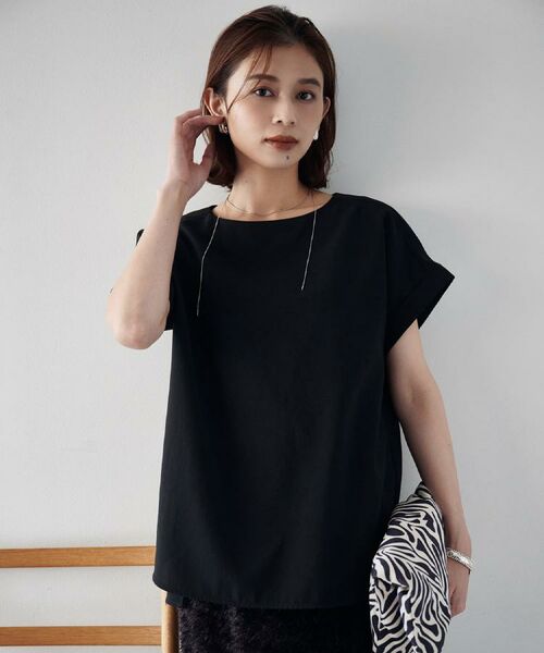 UNTITLED / アンタイトル シャツ・ブラウス | 【セットアップ可/はっ水/通勤】リラククール 半袖ブラウス | 詳細9