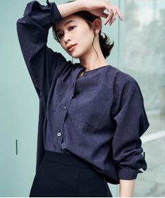 【最終価格】【24時間以内発送】UNTITLED
アンタイトル ロングワンピース 洗える/ゆったり/前開き】シャツワンピース（マキシ・ロング
