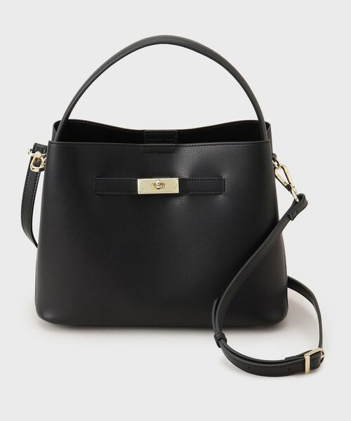 UNTITLED / アンタイトル ハンドバッグ | エアリーワンハンドルバッグ(ブラック(019))