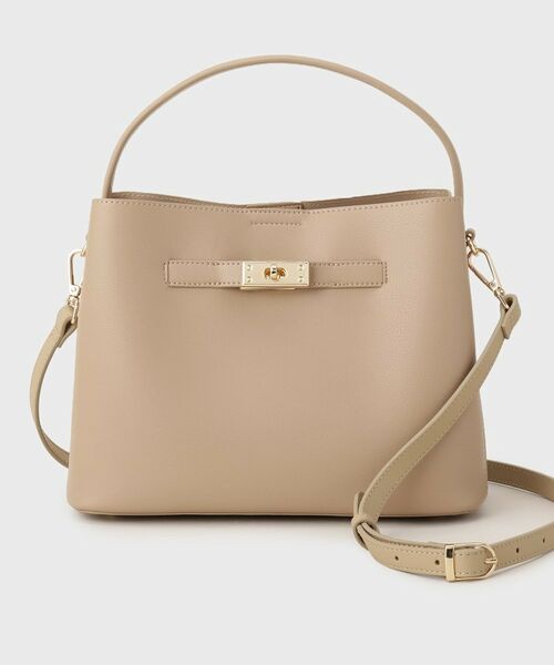 UNTITLED / アンタイトル ハンドバッグ | エアリーワンハンドルバッグ(ベージュ(052))