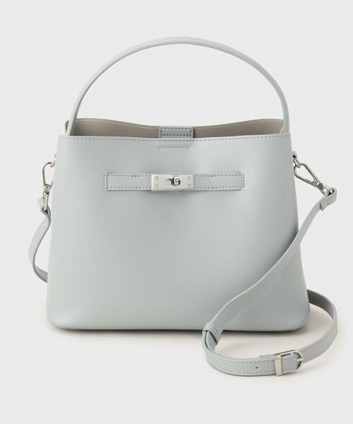 UNTITLED / アンタイトル ハンドバッグ | エアリーワンハンドルバッグ(サックスブルー(090))