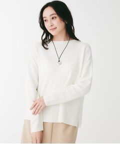 UNTITLED / アンタイトル ニット・セーター | 地柄パネルボーダープルオーバーニット