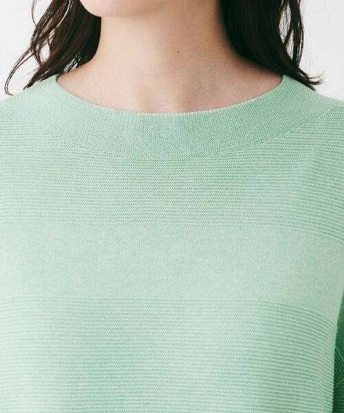 UNTITLED / アンタイトル ニット・セーター | 地柄パネルボーダープルオーバーニット | 詳細25