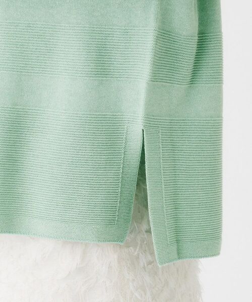 UNTITLED / アンタイトル ニット・セーター | 地柄パネルボーダープルオーバーニット | 詳細27