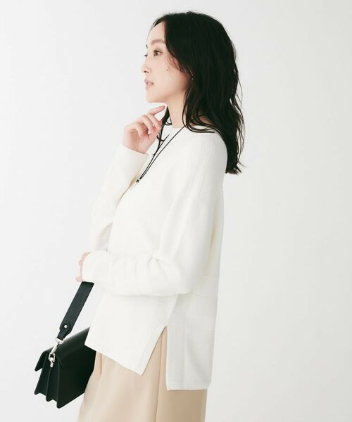 UNTITLED / アンタイトル ニット・セーター | 地柄パネルボーダープルオーバーニット | 詳細3