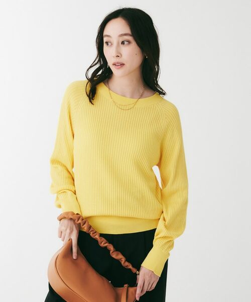 UNTITLED / アンタイトル ニット・セーター | 変形リブラグランスリーブニット | 詳細10
