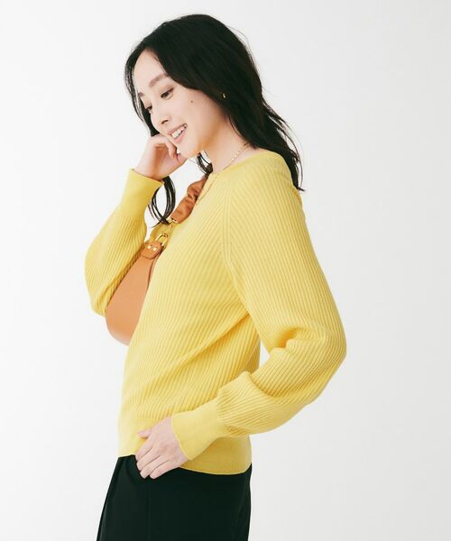 UNTITLED / アンタイトル ニット・セーター | 変形リブラグランスリーブニット | 詳細11