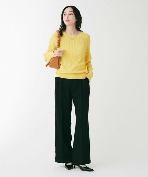 UNTITLED / アンタイトル ニット・セーター | 変形リブラグランスリーブニット | 詳細12